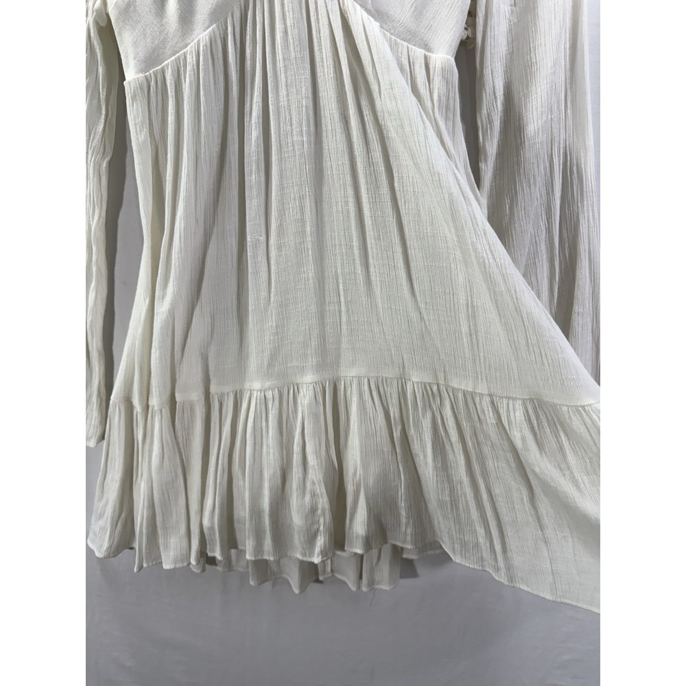 Free People Gental Dreamer Tunic Dress Women's Sm Lace Open Back Gauzy Boho - Picture 5 of 11